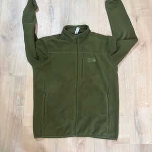 Mountain Hardwear Microchill 2.0 Full Zip Fleece Jacket Mens Large Olive